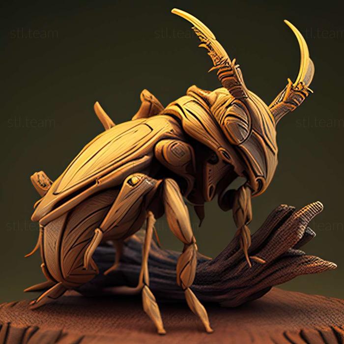 3D модель Lucanus tetraodon (STL)